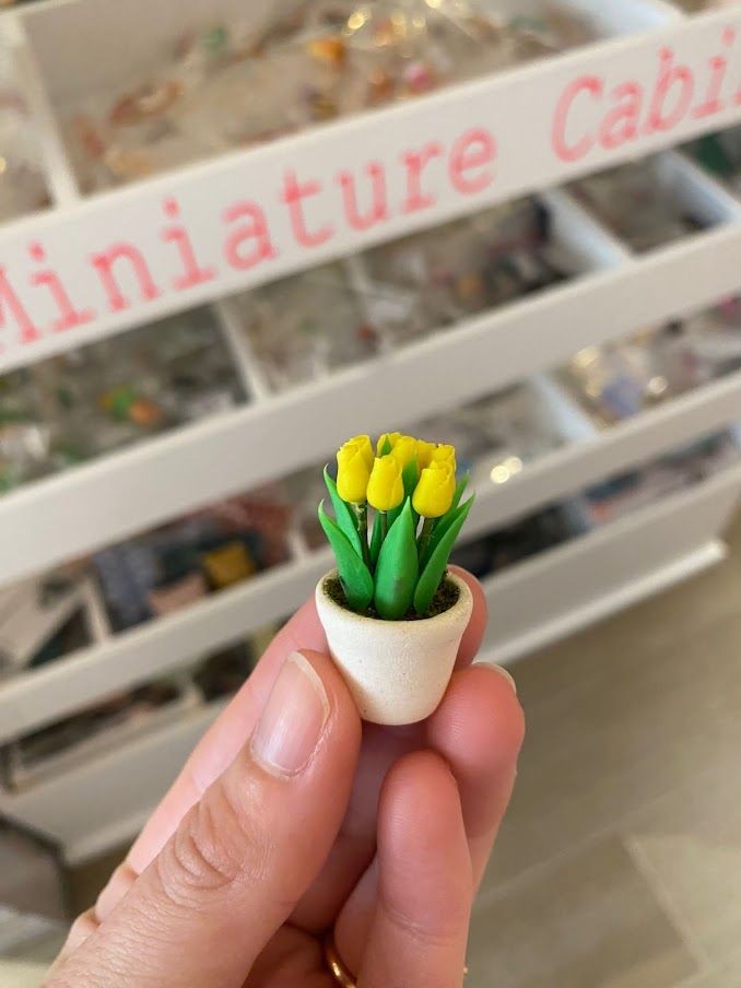 Miniatuur - Tulpen Geel