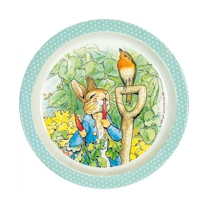Baby Plate Peter Rabbit Green
