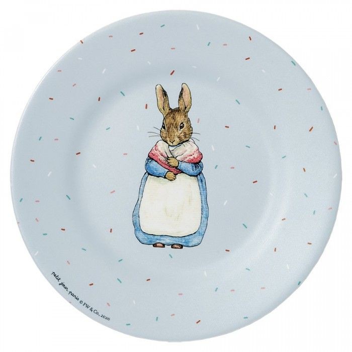 Grey Dessert Plate Peter Rabbit