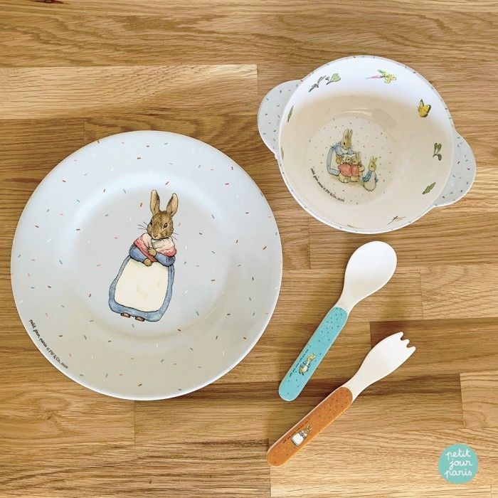 Grey Dessert Plate Peter Rabbit