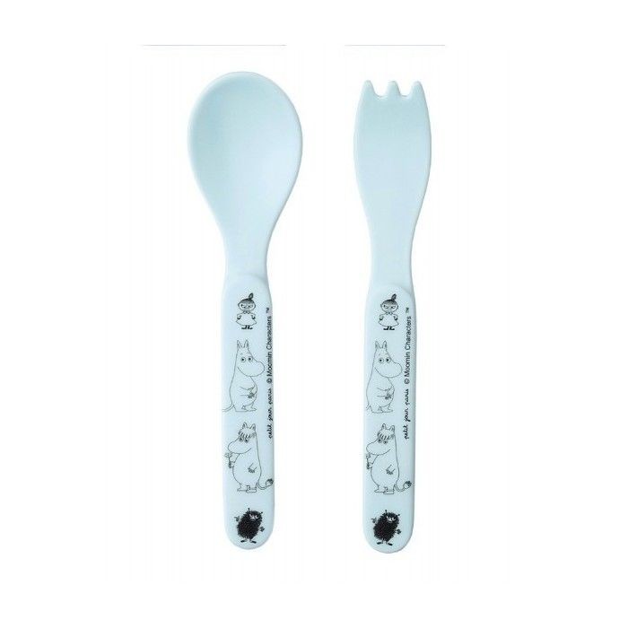 2-piece cutlery moomin blue