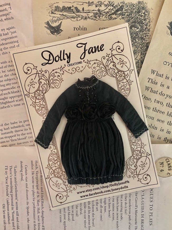 Dolly Jane - Black Roses with Tulle