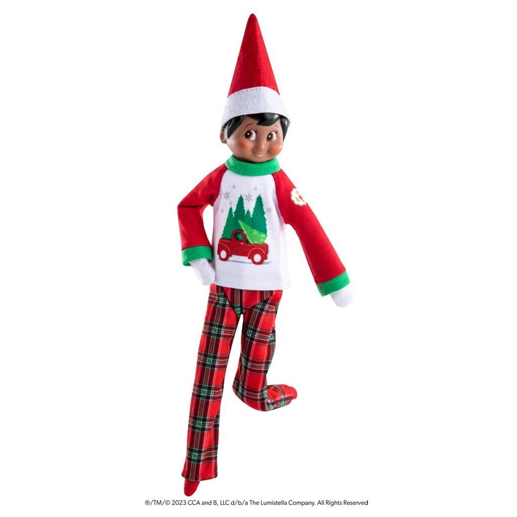 Elf on the shelf - trees farm pjs