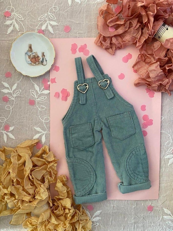 Dungarees - Blue ( Hearts)