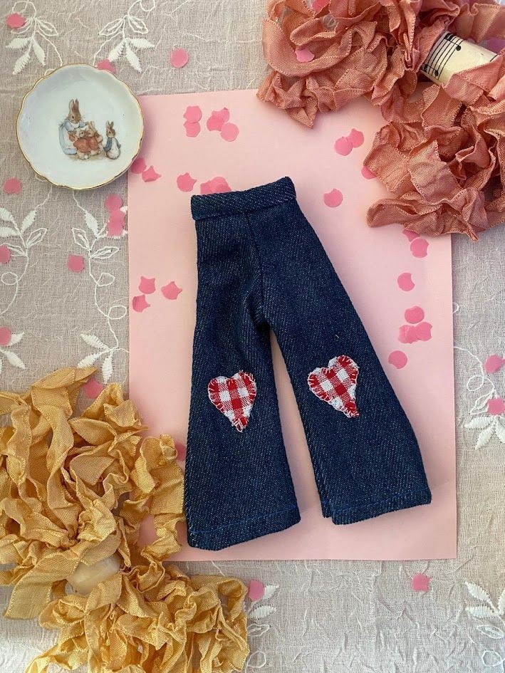 Hearts Pants - Red