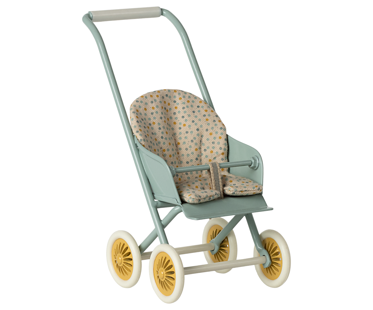 Maileg - Stroller, Micro - Mint