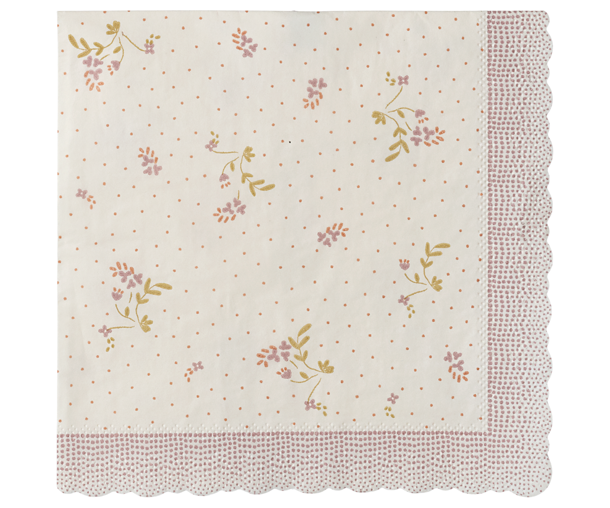 Maileg - Napkin, bae - Rose