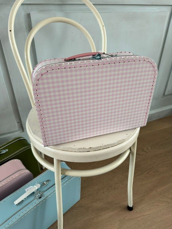 Koffer L - Vichy Roze