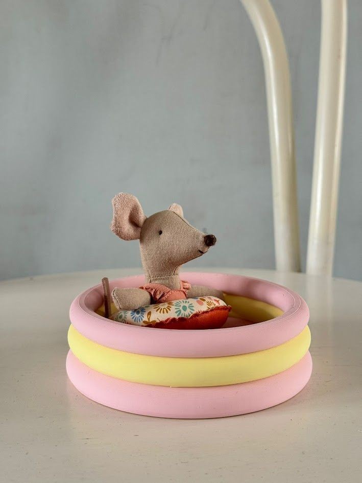 Miniatuur - Zwembadje Roze/Geel/Roze