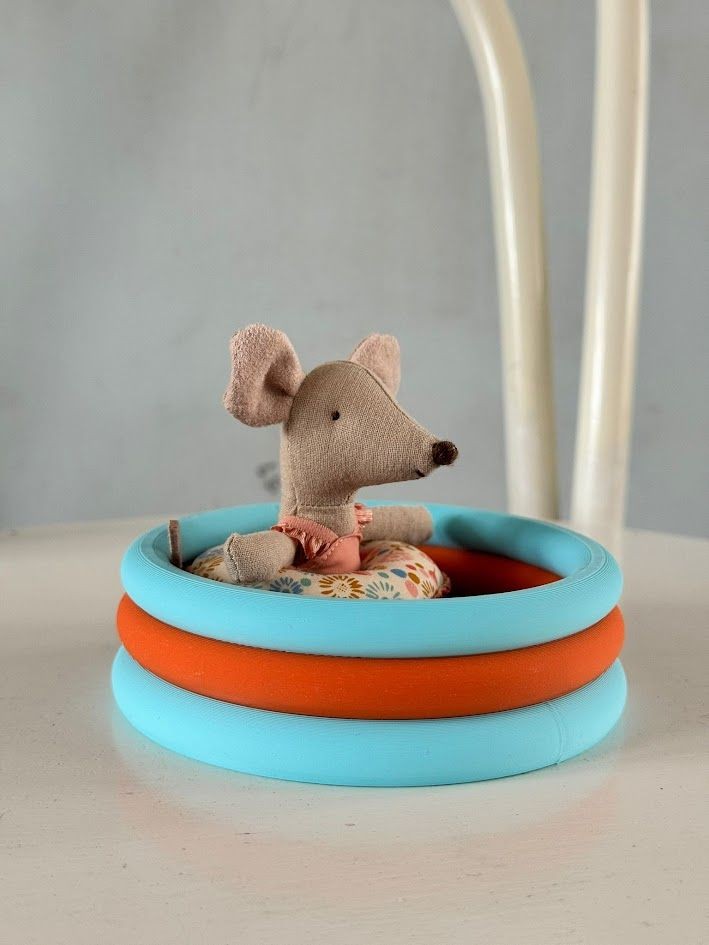 Miniatuur - Zwembadje Blauw/Tangerine/Blauw
