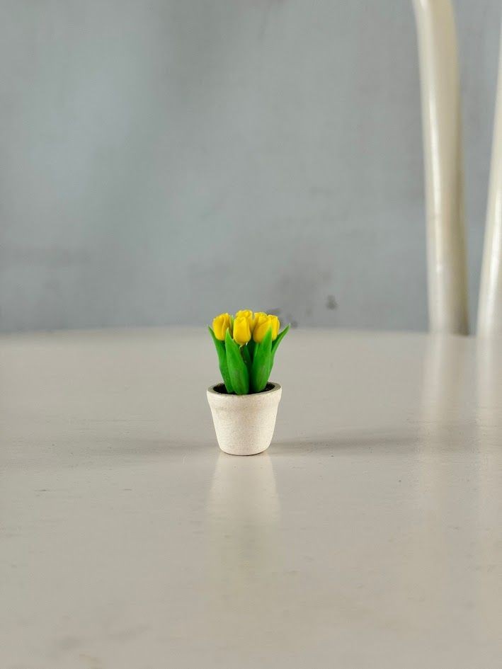 Miniatuur - Tulpen Geel