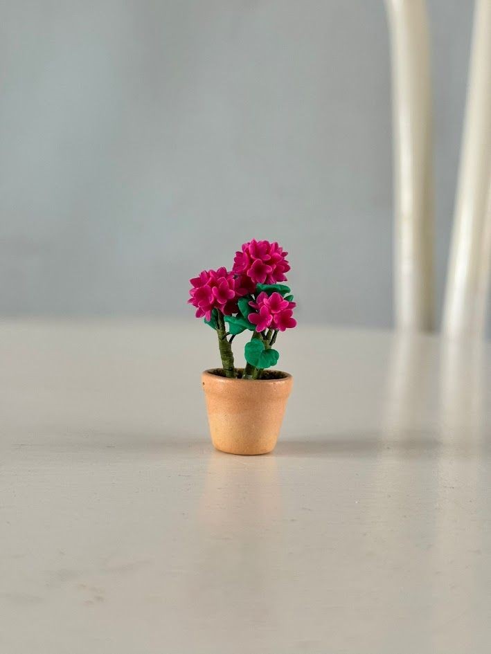 Miniatuur - Bloemen Roze