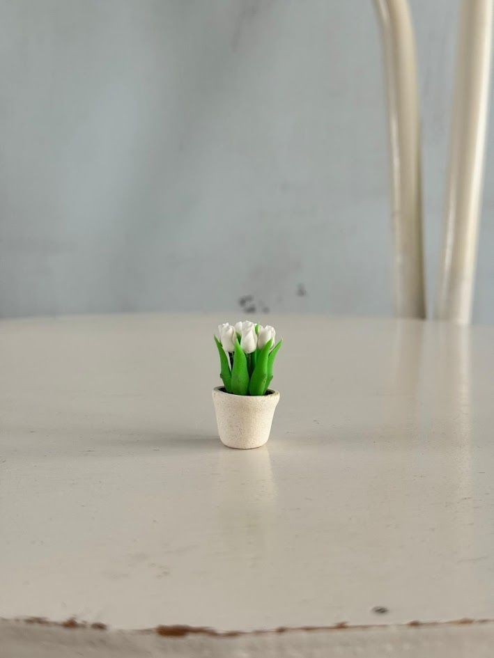 Miniatuur - Tulpen Wit