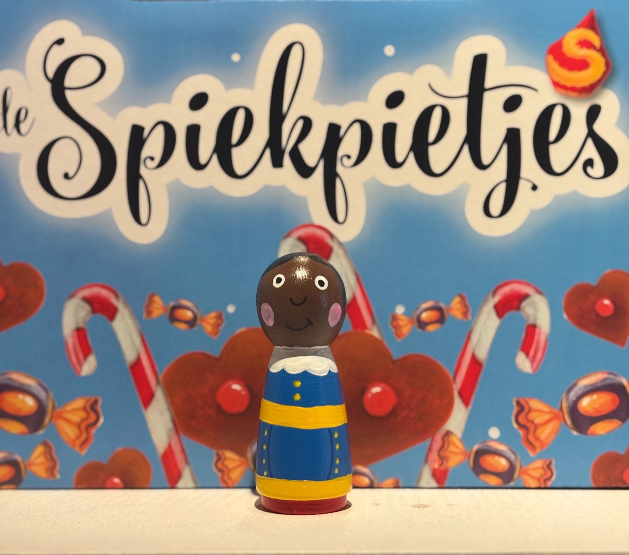 Peg doll - Spiekpietje, meisje zwart 1
