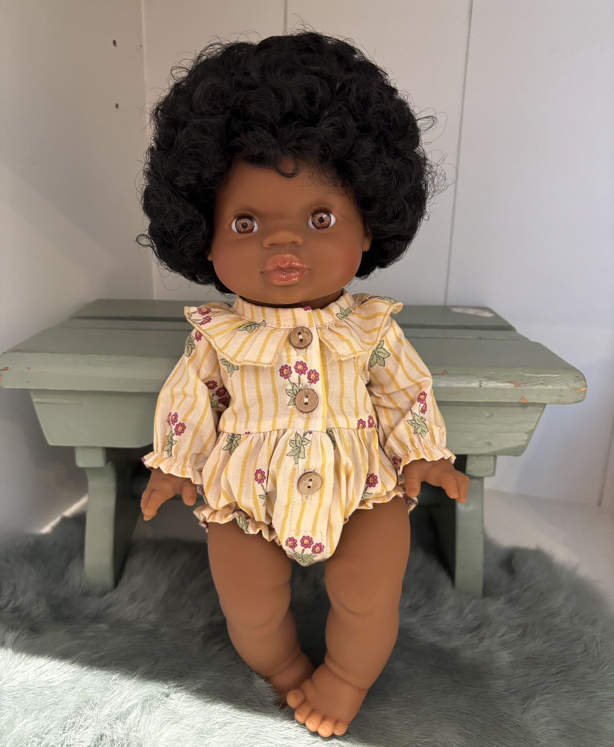 Paola Reina, Minikane - Ensemble Léonore yellow flowers