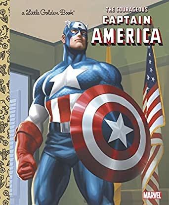The Courageous Captain America - A Little Golden Book